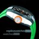 Swiss Clone Richard Mille RM029 Green Carbon Fiber Le Mans Rubber Strap Limited Watch (5)_th.jpg